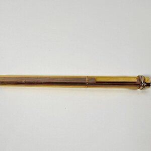 Must de Cartier Trinity Vendôme Ballpoint Pen – YG PL, Straight P.Stripe, 1980's